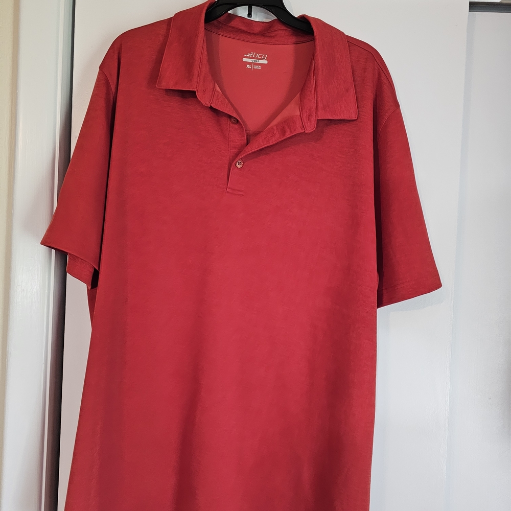 BCG Classic Red Polo Golf Shirt